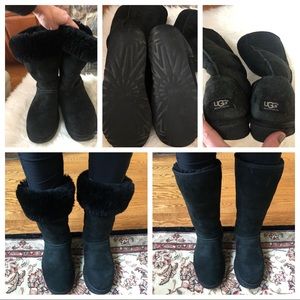 Ugg Tall Boots, size 10, wear on bottom & Heals!